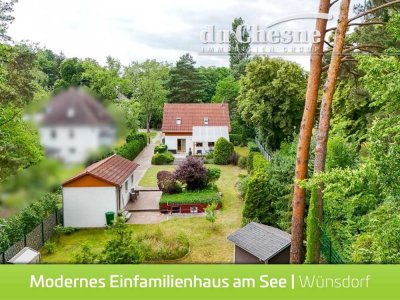 Modernes Niedrigenergiehaus auf wunderschönem Grundstück in Seenähe