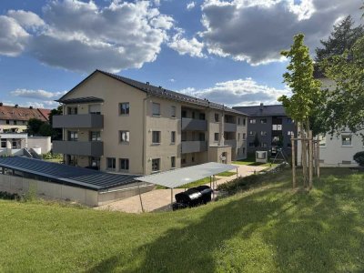 Moderne 2-Zimmer Whg (KfW 55, BJ 23) mit überdachtem Balkon, Aufzug & TG-Stellplatz in Amberg - 1.9.