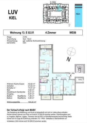 Familienfreundliche 4-Zimmer-Neubauwohung 3-Balkone im Baufeld XIII