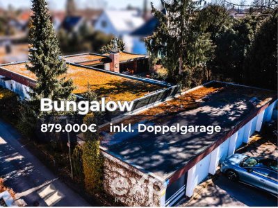 Eichenau: Bungalow – 879.000 € inkl. Doppelgarage & 629 m² Grundstück