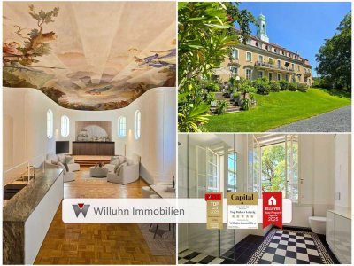 Luxuswohnung mit Deckenmalerei und Elbflorenz Panorama