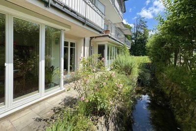 Wohnen am See, mitten im Zentrum – Stilvolle 3-Zimmer Erdgeschosswohnung in Tutzing