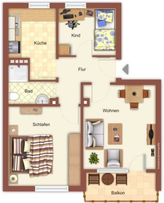 3-Zimmer-Wohnung in Mönchengladbach Hardt