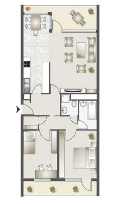 Helle 3-Zimmer Wohnung mit Aufzug in Stuttgart-Plieningen
