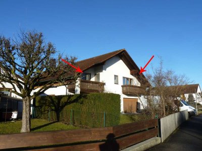 TRAUMwohnung im DG eines 2-Fam.Hauses - WOHLFÜHLWOHNUNG - TOP-renoviert -  EBK-  ZWEI Balkone!