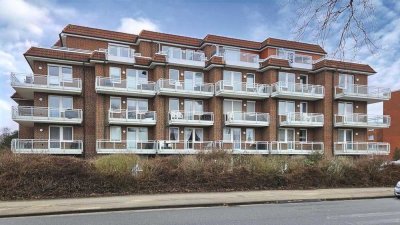 Döse: Strandnahe FeWo mit West-Balkon im Haus mit Schwimmbad und Sauna