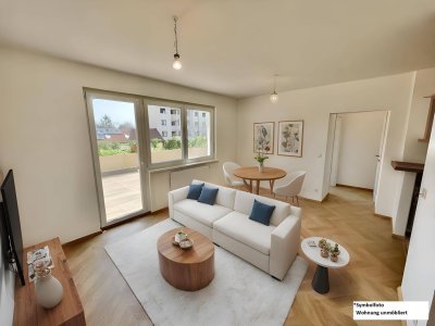 Erstbezug | Lichtdurchflutete Designwohnung mit 40 m² Terrasse | Toplage Mödling
