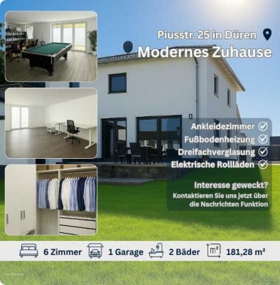 DOMINI bietet: Modernes Einfamilienhaus in begehrter Lage von Düren – Großzügig Leben auf 180 m²