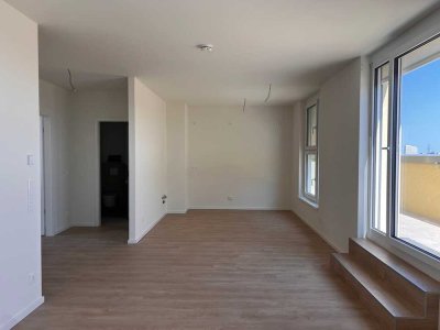 Freier Blick in 3-Zimmer-Dachgeschoss mit 2 Terrassen