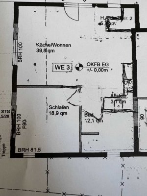 Moderne 2-Zimmer-Wohnung mit Garten - energetisch kernsaniert, bezugsfertig ab August