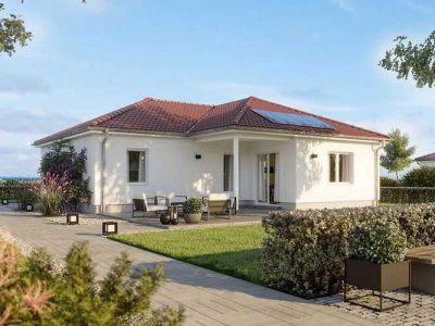 Ruhige Grünlage. Neubau Winkelbungalow + Grundstück