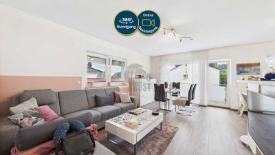 Energieeffiziente 3-Zimmer-Wohnung im DG - Neubau 2015, Südbalkon & Carport