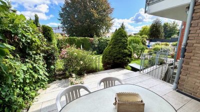 BUSCHBELL - 3 Zi.-Gartenwohnung mit Garage * Fußbodenheizung