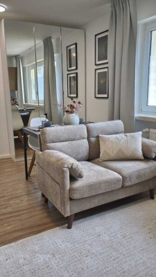 Frisch renoviertes, möbliertes 1-Zimmer-Apartment in Mannheim-Feudenheim, ideal für Berufspendler