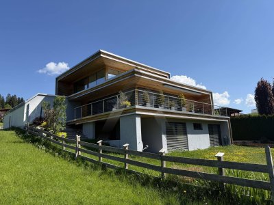 Sonne - Panoramablick - Sackgasse - Hanglage: Modernes Einfamilienhaus
