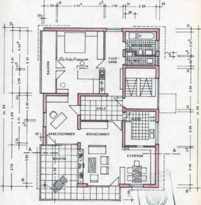 In Esslingen Wohnen mit doppeltem Sonnenbalkon, separatem Bad/WC und eigener Garage