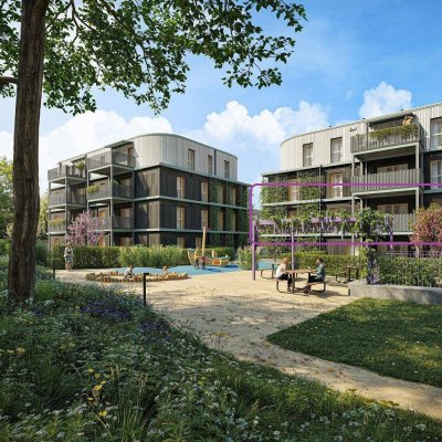 GRÜNE STADTVILLEN - 4 Zimmer mit Balkon - Sichtholz in der Wohnung! | Bezug Anfang 2026 | Provisionsfrei!