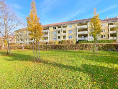 Sehr großzügige helle 2-Zi.-Whg. mit eigenem West-Garten, ruhige und zentrale Lage, S-Bahn fußläufig