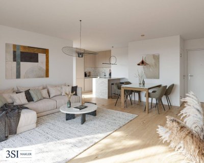 Die Symbiose: 2 Zimmer-Hit mit Luftwärmepumpe - in elegantem Erstbezug - des 14. Bezirks
