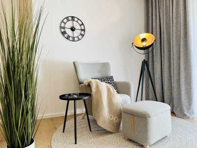 Design Apartment mit Balkon, Parkplatz & zentraler Lage