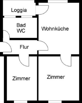 Geräumige 2-Zimmer Wohnung Nähe Banhhof/Uni zu vermieten