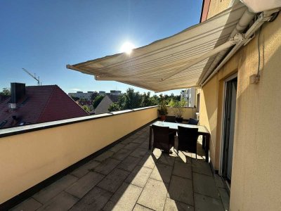 Stilvolle 2-Raum-Wohnung mit großer Dachterrasse und EBK in St. Johannis