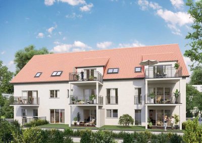 Grosszügig geschnittene, lichtdurchflutete, hochwertige 2,5-Zimmer-Wohnung mit Privatgarten