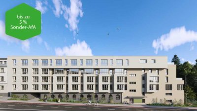 Große 3 Zimmer Neubau Wohnung mit Südwest Loggia