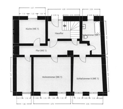 2,5 Zimmer im Ortskern Glau ab 19.12.2025 frei