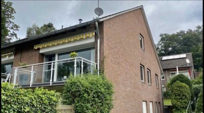 Sanierte 3-Raum-Erdgeschosswohnung mit Balkon und Einbauküche in Tecklenburg