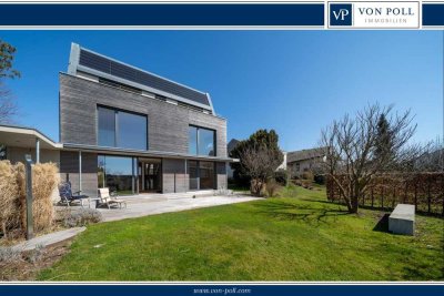 LUXURIÖSES ARCHITEKTENHAUS MIT PANORAMABLICK AUF SEE UND ALPEN SOWIE INNOVATIVEM ENERGIEKONZEPT