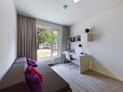 DIE ZIMMEREI | Helle + möblierte 1-Zimmer-Wohnung nahe der FH: ideal für Studierende | Bigger Bude