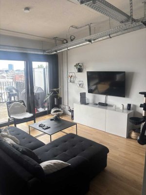 Neubau Wohnung Am Tabakquartier mit Blick über Bremen