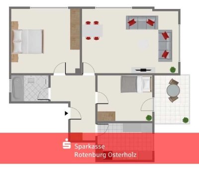 Solide Kapitalanlage - Erdgeschosswohnung in Visselhövede