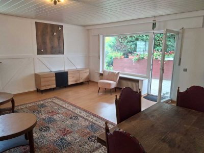 2-Zimmer-Souterrain-Wohnung mit Balkon und Einbauküche in Ober-Ramstadt (Modau)