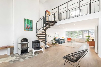 Alte Schönhauser Straße: DG-Maisonette (3. + 4. OG), West-Terrasse, Kamin, Galerieebene, Einbauküche