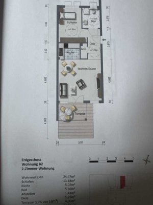 **** Moderne 2- Zimmer Wohnung ****
