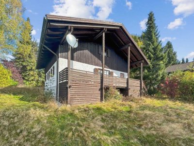 Gemütliches Ferienhaus mit Fernblick im idyllischen Waldferiendorf Regen