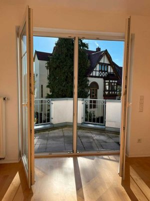 Moderne 2-Zimmer-Wohnung in historischer Mühle mit Aufzug und Südbalkon