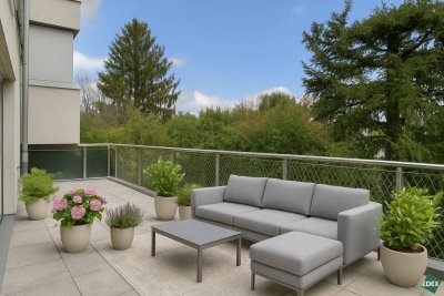 Ruhelage mit Wienblick: charmante 3-Zimmer-Wohnung mit großer Terrasse