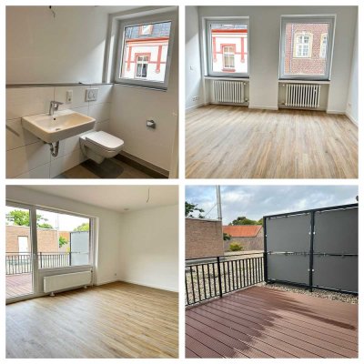 frisch sanierte 2-Zimmer-Wohnung mit großer Sonnenterrasse