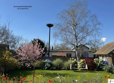 Gemütliches Einfamilienhaus mit sonnigem Garten und Halle