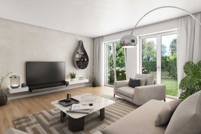 Moderne Doppelhaushälfte mit schönem Privatgarten