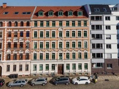 Große 3-Zimmerwohnung mit Balkon im beliebten Reudnitz