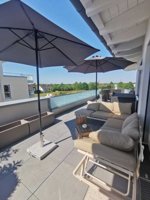 Traumhafte 3-Zimmer-Wohnung mit Dachterrasse und Bergblick in Zorneding/Pöring