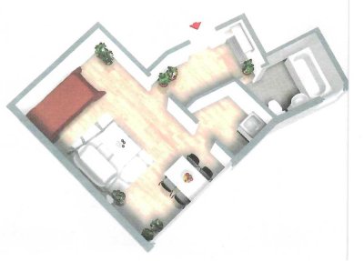 Stilvolle, vollständig renovierte 1-Zimmer-Wohnung in Altstadt & Neustadt-Süd, Köln
