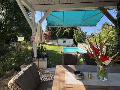 Sonnige Familienoase – mit Garten, Pool &amp; Garage
