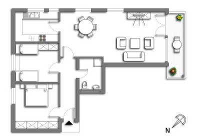 Helle 3-Zimmer Wohnung mit Balkon im 3. OG in Oberstaufen