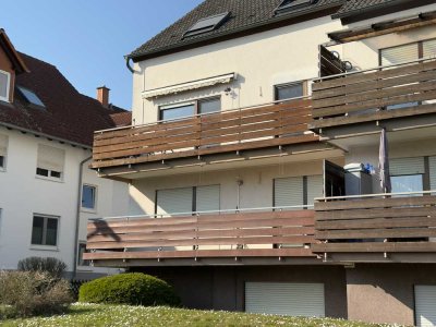 Ansprechende 3-Zimmer-Hochparterre-Wohnung mit Balkon in Offenbach an der Queich