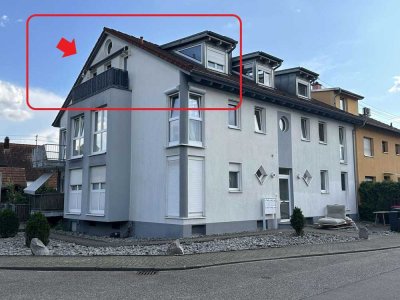 Charmante 2-Zimmer-Dachgeschosswohnung mit Balkon in Waldrandnähe – Top vermietet in KA-Neureut